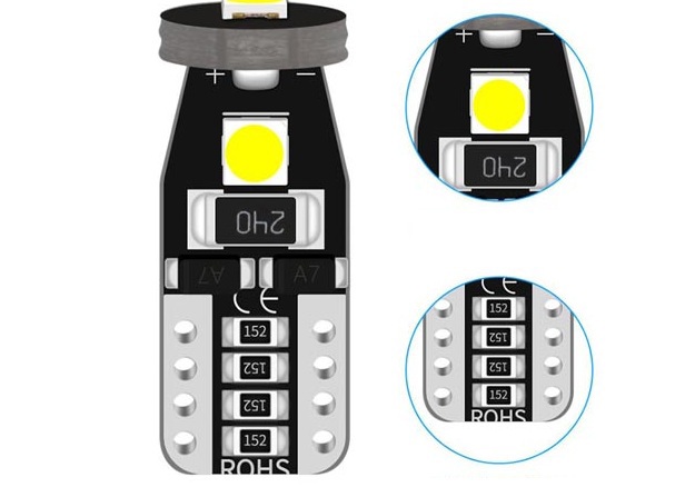 ΛΑΜΠΑ LED T10 3SMD CAN 0037490