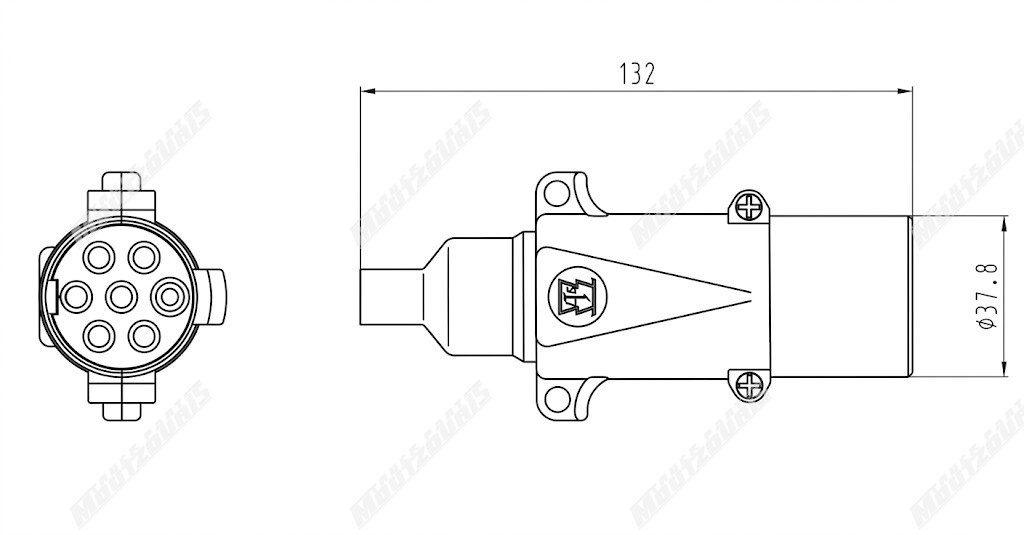 ΠΡΙΖΑ ΑΡΣΕΝΙΚΗ ΡΕΥΜΑΤΟΣ 24V ΑΝΑΠΟΔΗ ΜΕΤΑΛΛΙΚΗ JAEGER