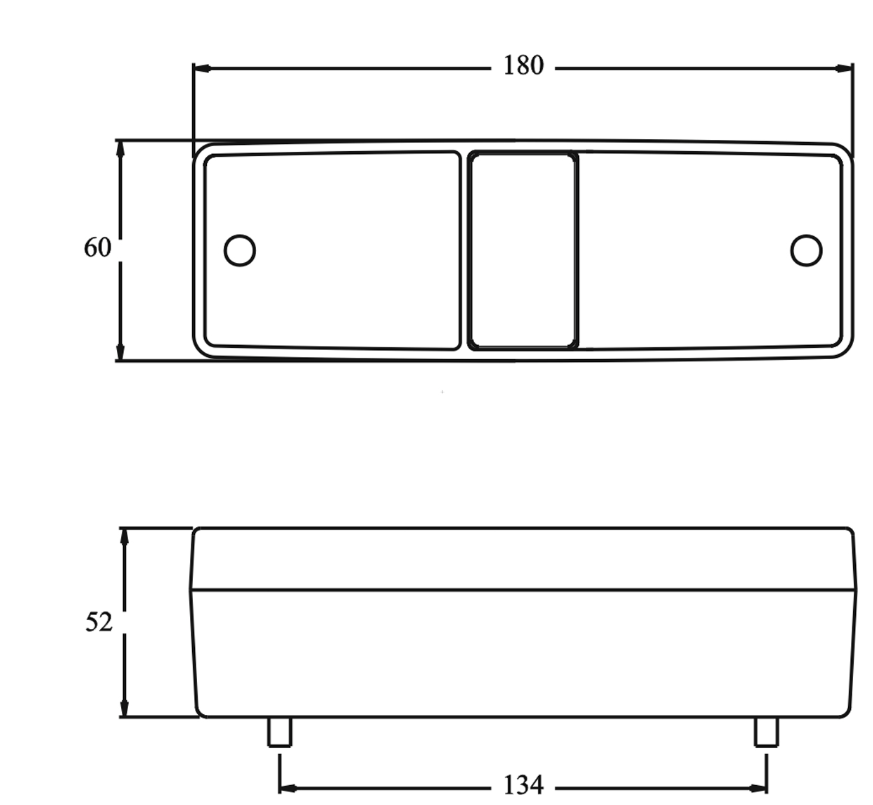 ΦΑΝΑΡΙ ΟΠΙΣΘΙΟ  DASTERI 4000 180X60mm