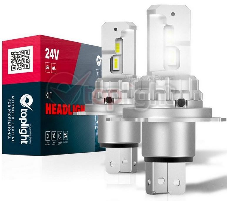 ΛΑΜΠΑ LED H4/H19 P43T KIT SIMPLY OEFIT 24V (SET)