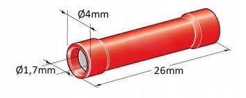 ΕΥΘΕΙΑ ΣΥΝΔΕΤΗΡΑΣ MTA ΚΟΚΚΙΝΟΣ 0,25-1,0mm² 1868000