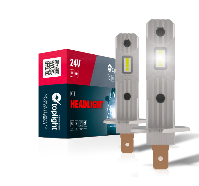 ΛΑΜΠΑ LED SET H1 TOPLIGHT 24V 6500K 7000LUM