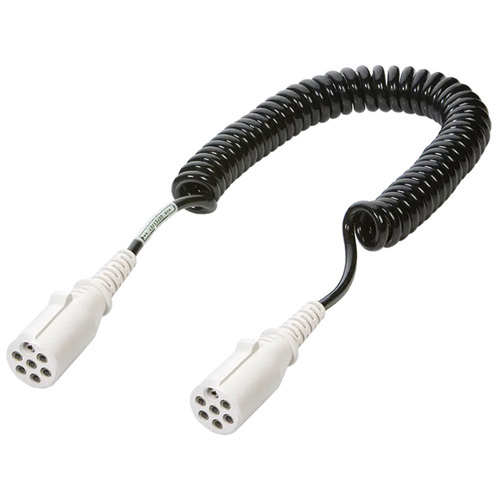 ΚΑΛΩΔΙΟ JAEGER ΣΠΙΡΑΛ 7ΠΟΛΙΚΟ ΦΟΡΤΗΓΟΥ 4,5μ  με 2ΦΙΣ ΠΛΑΣΤΙΚΑ ΑΝΑΠΟΔΟ 611083