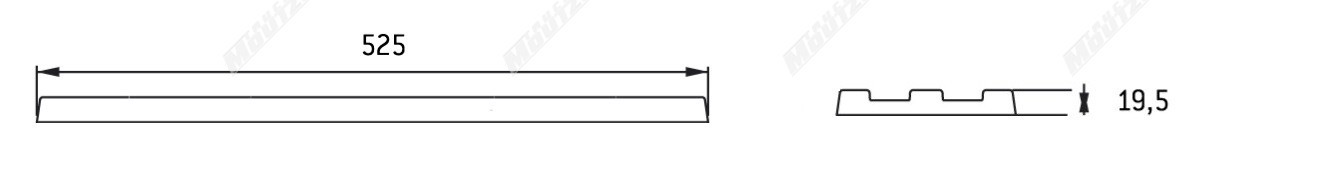 ΚΡΥΣΤΑΛΛΟ ΦΑΝΟΥ ΟΠΙΣΘΙΟΥ 6 ΘΕΣΕΩΝ ΔΕΞΙ  Π-2100R