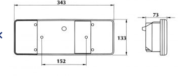 ΦΑΝΑΡΙ ΟΠΙΣΘΙΟ DASTERI L2001PL ΑΡΙΣΤΕΡΟ 
