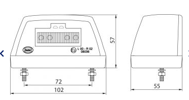 ΦΑΝΑΡΙ ΠΙΝΑΚΙΔΑΣ LED 24V DASTERI DSL41A24