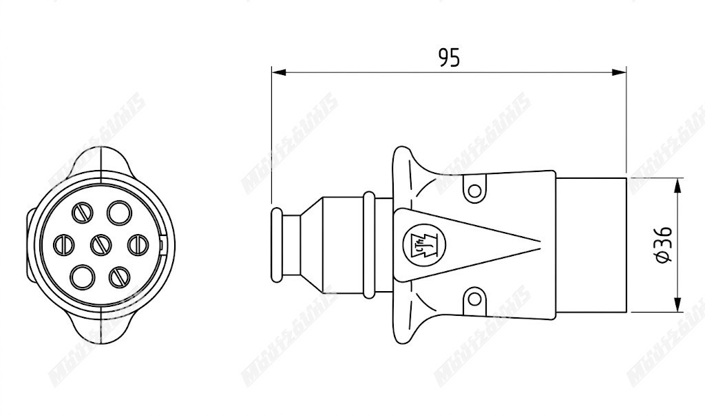 ΠΡΙΖΑ ΑΡΣΕΝΙΚΗ ΡΕΥΜΑΤΟΣ 12V ΜΕΤΑΛΛΙΚΗ