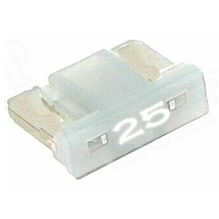 ΑΣΦΑΛΕΙΑ 25A ΔΙΧΑΛΟ ΜΙΝΙ LOW PROFILE ΛΕΥΚΗ T25A