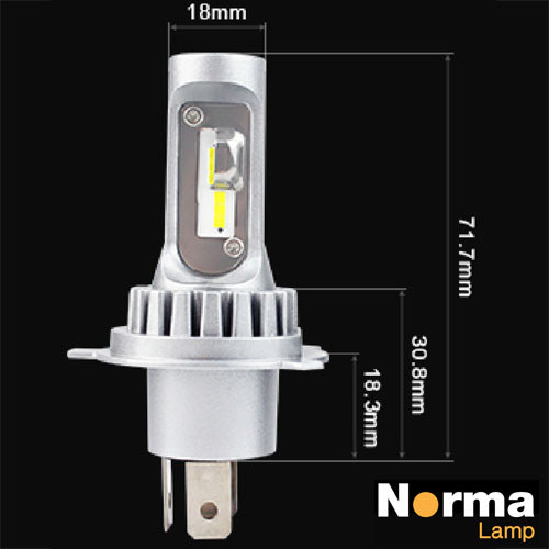 ΛΑΜΠΑ NORMA LED H4 12-24V 6500K 198004