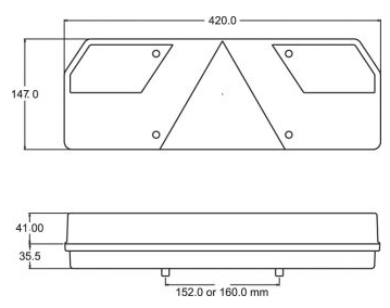 ΦΑΝΑΡΙ ΟΠΙΣΘΙΟ DASTERI L2091SR ΑΡΙΣΤΕΡΑ 