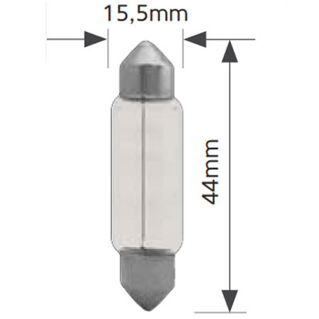 ΛΑΜΠΑ NORMA 12V 18W ΜΑΚΡΥΑ ΣΩΛΗΝΩΤΗ SV8,5-8 270213