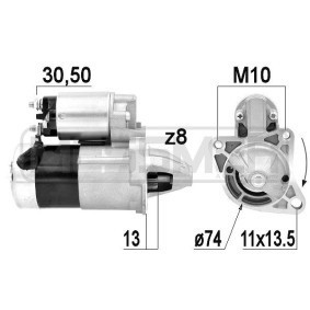 ΜΙΖΑ CASCO MAZDA 12V 1.0KW 8Δ 323 B1600