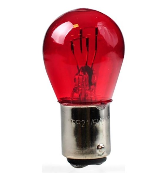 ΛΑΜΠΑ 12V P21/5W ΚΑΡΥΔΑΚΙ ΚΟΚΚΙΝΟ FORD