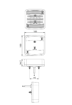 ΦΑΝΑΡΙ ΟΠΙΣΘΙΟ LED DASTERI DSL4100 12-24V
