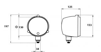 ΦΑΝΑΡΙ ΕΡΓΑΣΙΑΣ DASTERI HL1001 ΣΤΡΟΓΓΥΛΟΣ