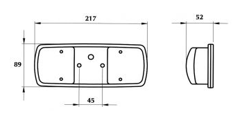 ΦΑΝΑΡΙ ΟΠΙΣΘΙΟ DASTERI 80608LR ΔΕΞΙ ΑΡΙΣΤΕΡΟ