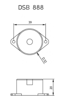 ΒΟΜΒΗΤΗΣ ΟΠΙΣΘΕΝ DASTERI DSBH888 12-24V 