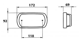 ΦΑΝΑΡΙ ΟΠΙΣΘΙΟ DASTERI 806045 ΚΟΚΚΙΝΟ ΠΟΡΤΟΚΑΛΙ ΜΕ ΜΑΥΡΟ ΣΤΕΦΑΝΙ