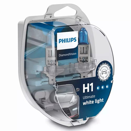 ΛΑΜΠΑ PHILIPS H1 12V 55W 5000K Diamond Vision 12258DVS2
