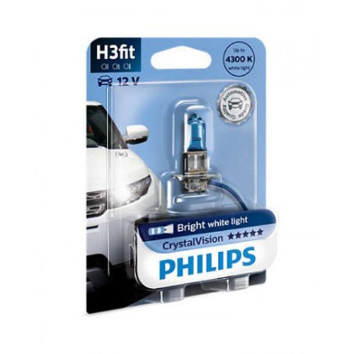 ΛΑΜΠΑ PHILIPS H3 12V 55W 4300K Crystal Vision 12336CVB1