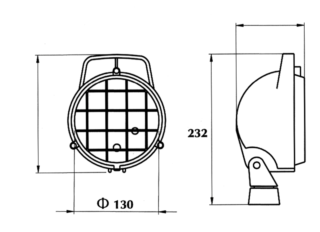 ΦΑΝΑΡΙ ΕΡΓΑΣΙΑΣ DASTERI 130GG ΣΤΡΟΓΓΥΛΟ ΜΕ ΠΛΕΓΜΑ ΚΑΙ ΔΙΑΚΟΠΤΗ Φ-130