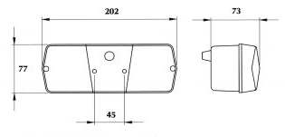 ΦΑΝΑΡΙ ΟΠΙΣΘΙΟ DASTERI 80604L ΟΠΙΣΘΙΟΣ ΑΡΙΣΤΕΡΟ MERCEDES  