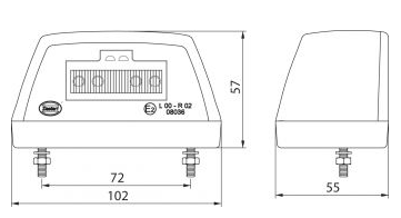 ΦΑΝΑΡΙ ΠΙΝΑΚΙΔΑΣ LED DASTERI DSL41B24 24V ΚΟΚΚΙΝΟ