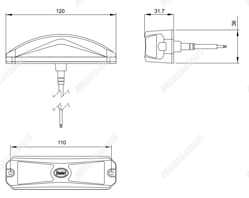 ΦΑΝΟΣ ΑΝΑΛΑΜΠΗΣ LED STROBE DSL-X10 ΠΟΡΤΟΚΑΛΙ DASTERI