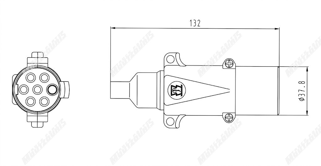 ΠΡΙΖΑ ΑΡΣΕΝΙΚΗ ΡΕΥΜΑΤΟΣ 24V ΚΑΝΟΝΙΚΗ ΜΕΤΑΛΛΙΚΗ JAEGER