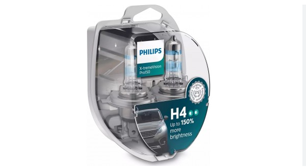 ΛΑΜΠΑ PHILIPS H4 ΣΕΤ 12342XVPS2 12V 60/55W X-TREME VISION PRO +150% 