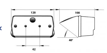 ΦΑΝΑΡΙ ΕΜΠΡΟΣΘΙΟ DASTERI 808020E ΦΛΑΣ ΠΟΡΕΙΑΣ